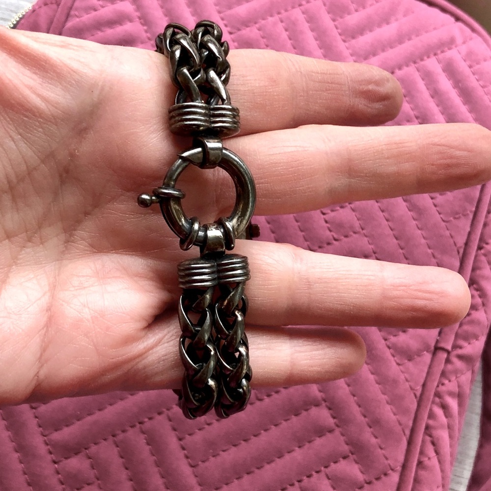 Vintage - Silver tone chain watch/bracelet - Picture 4 of 5
